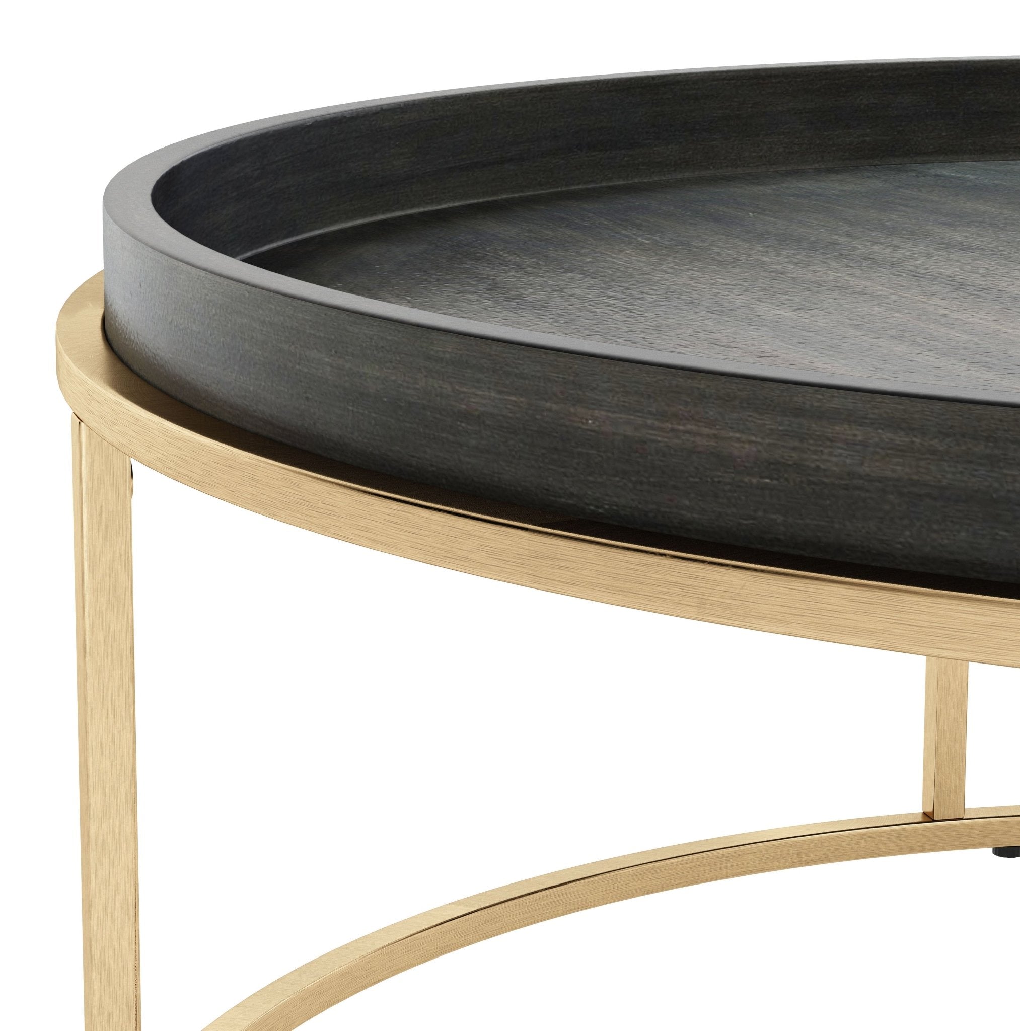 Jahre Coffee Table Black & Brass - Cozy Roots Decor