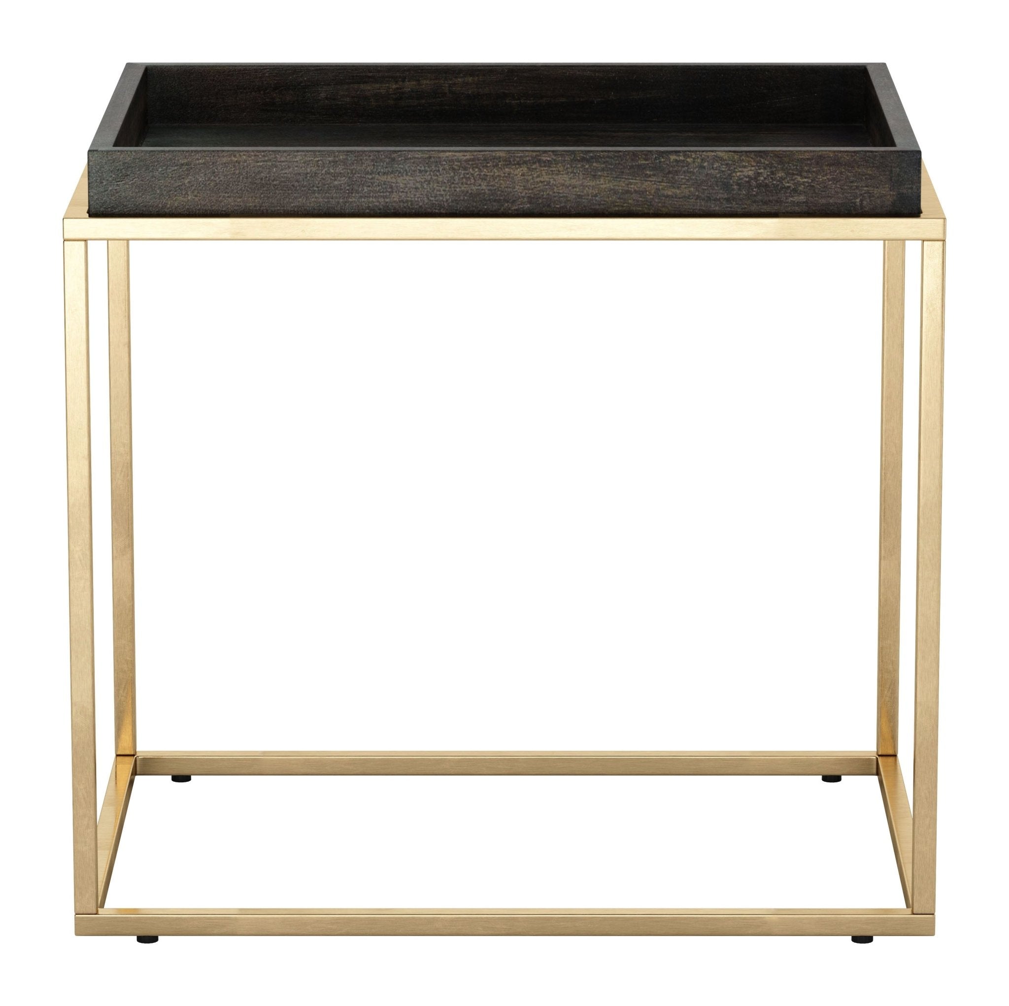Jahre Side Table Black & Brass - Cozy Roots Decor