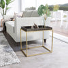 Jahre Side Table Black & Brass - Cozy Roots Decor