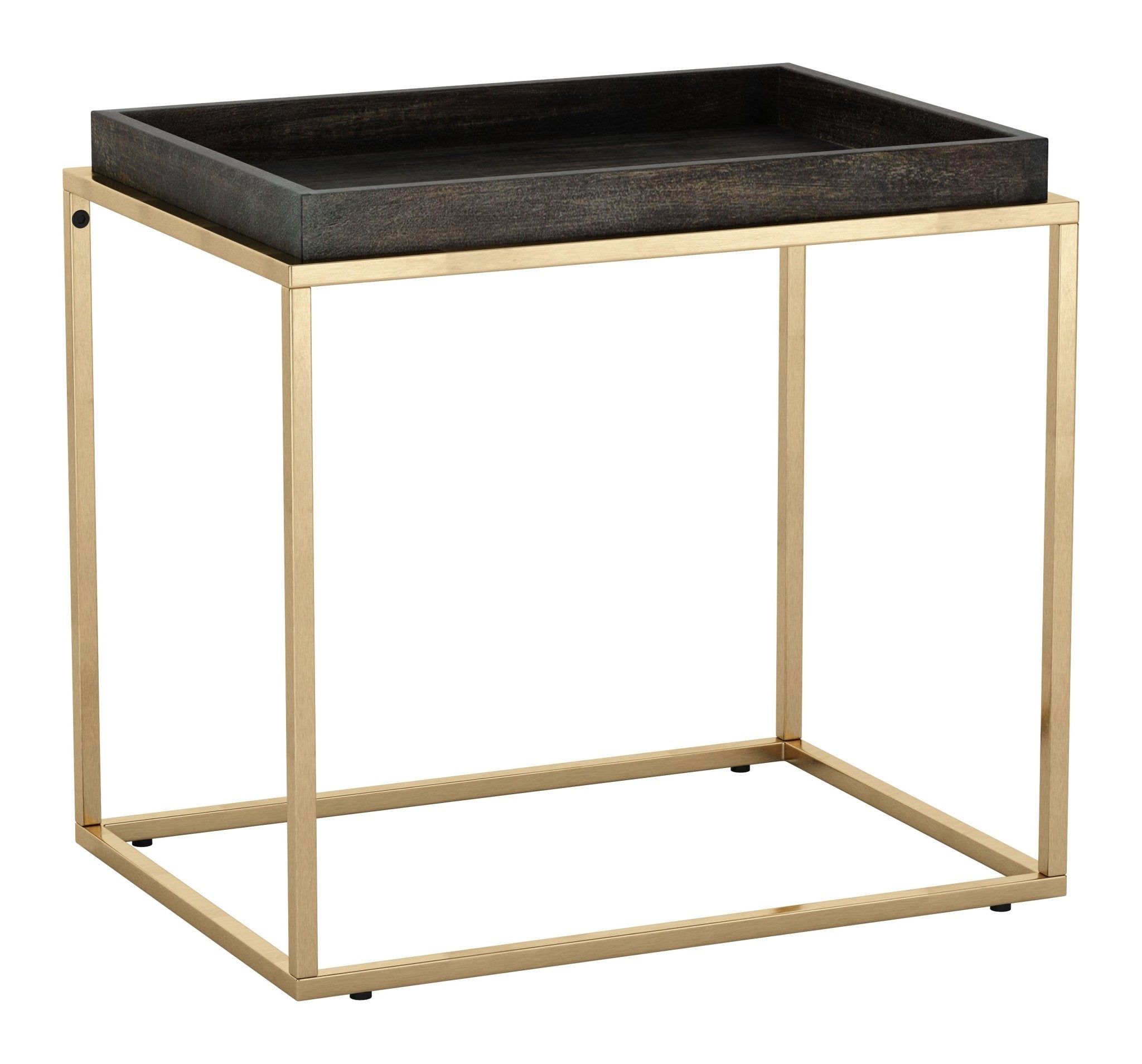 Jahre Side Table Black & Brass - Cozy Roots Decor