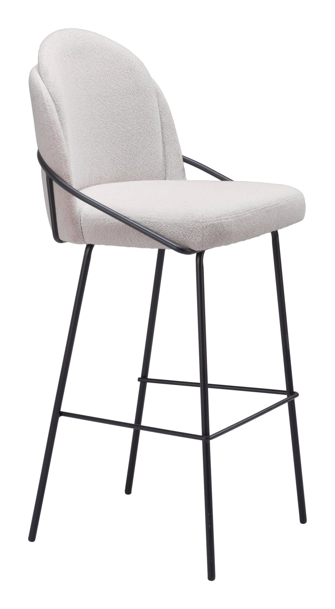 Jambi Barstool (Set of 2) Ivory - Cozy Roots Decor