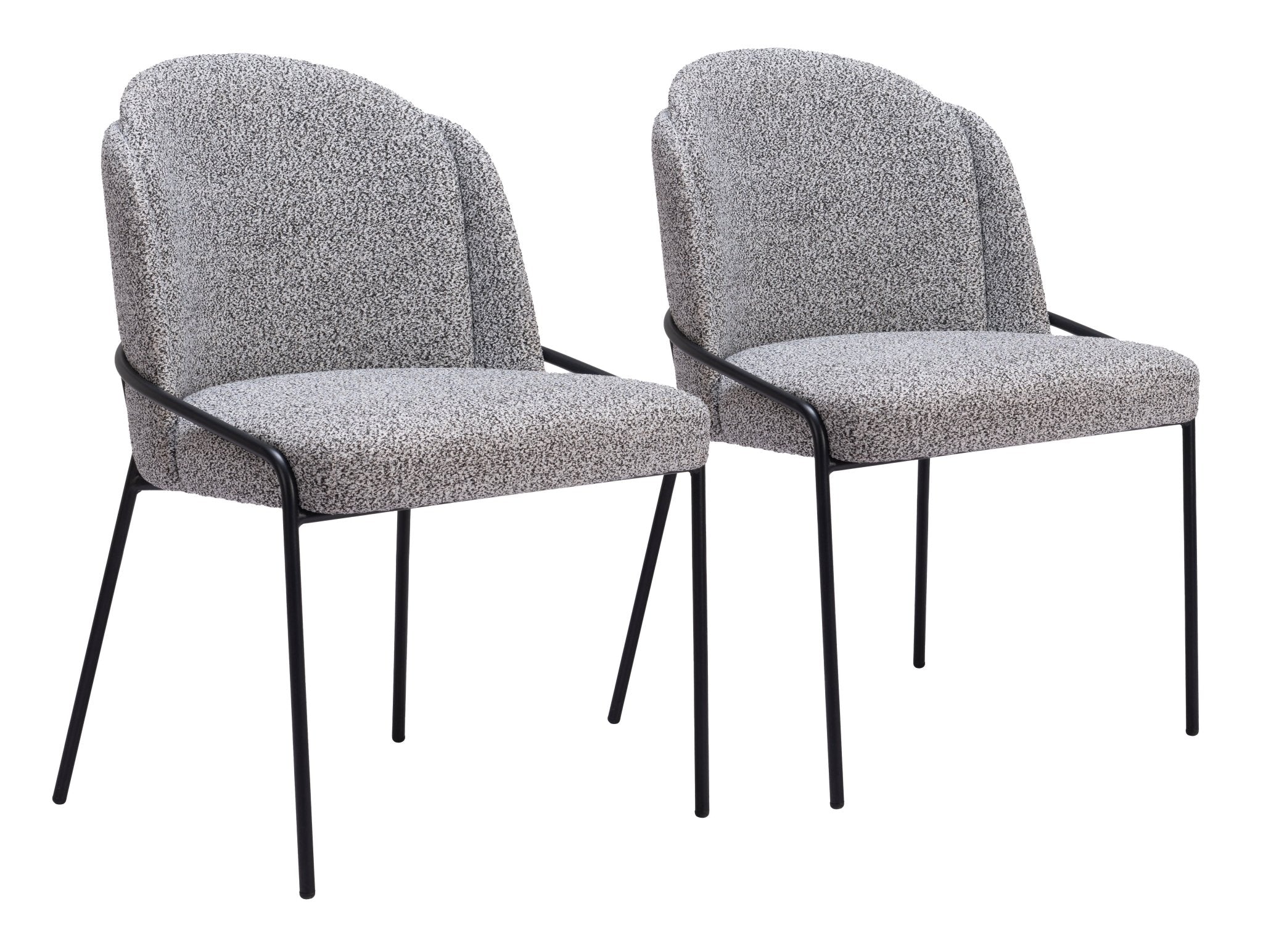 Jambi Dining Chair (Set of 2) Black & White - Cozy Roots Decor