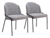 Jambi Dining Chair (Set of 2) Black & White - Cozy Roots Decor