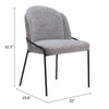 Jambi Dining Chair (Set of 2) Black & White - Cozy Roots Decor