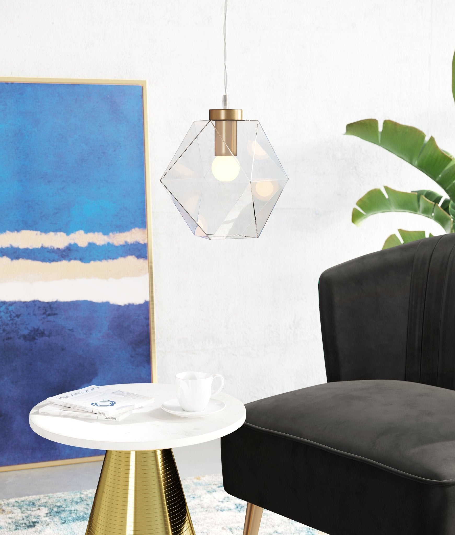 Jenny Ceiling Lamp Brass - Cozy Roots Decor