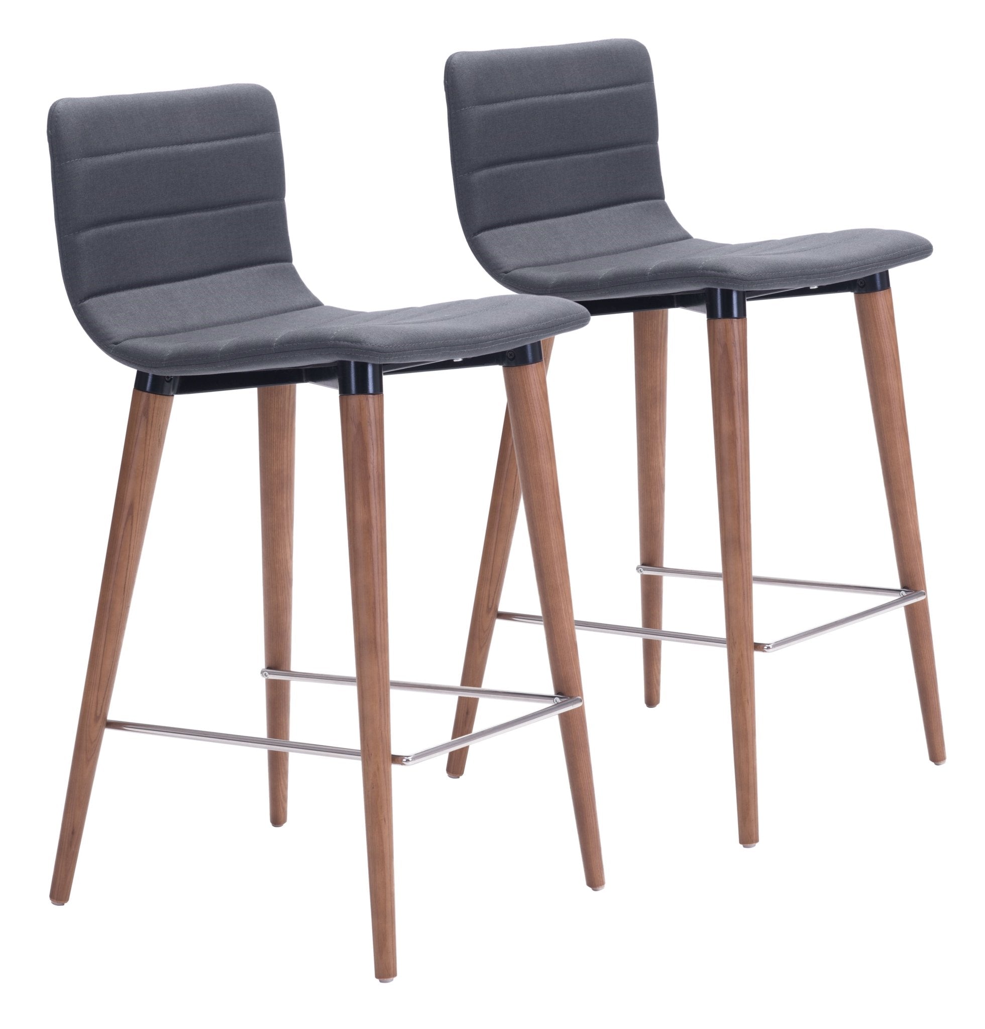 Jericho Counter Stool (Set of 2) Gray - Cozy Roots Decor
