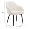 Jolie Dining Chair (Set of 2) Ivory - Cozy Roots Decor