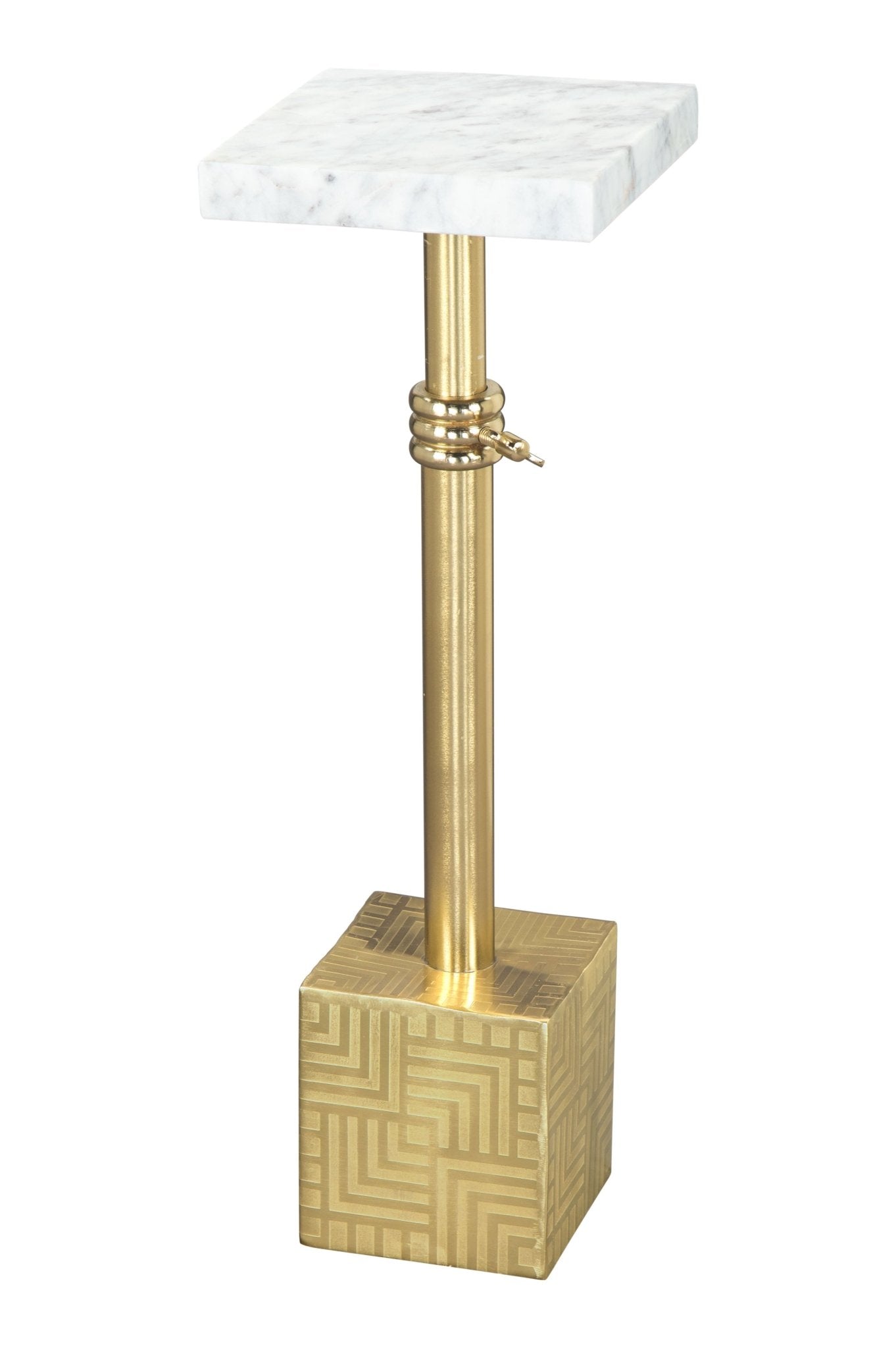 Josef Side Table White & Gold - Cozy Roots Decor