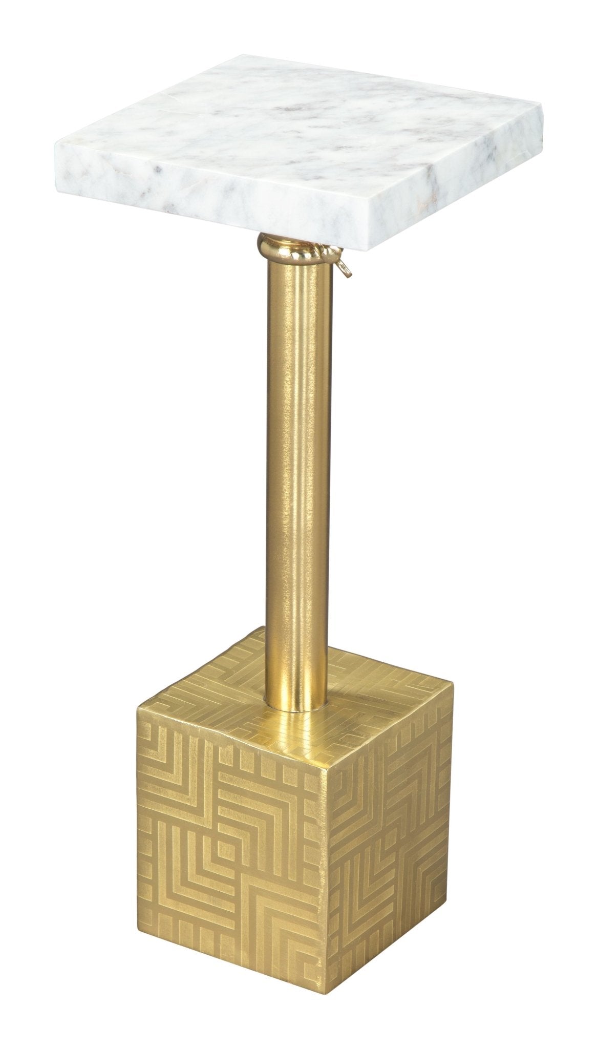 Josef Side Table White & Gold - Cozy Roots Decor