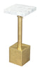 Josef Side Table White & Gold - Cozy Roots Decor