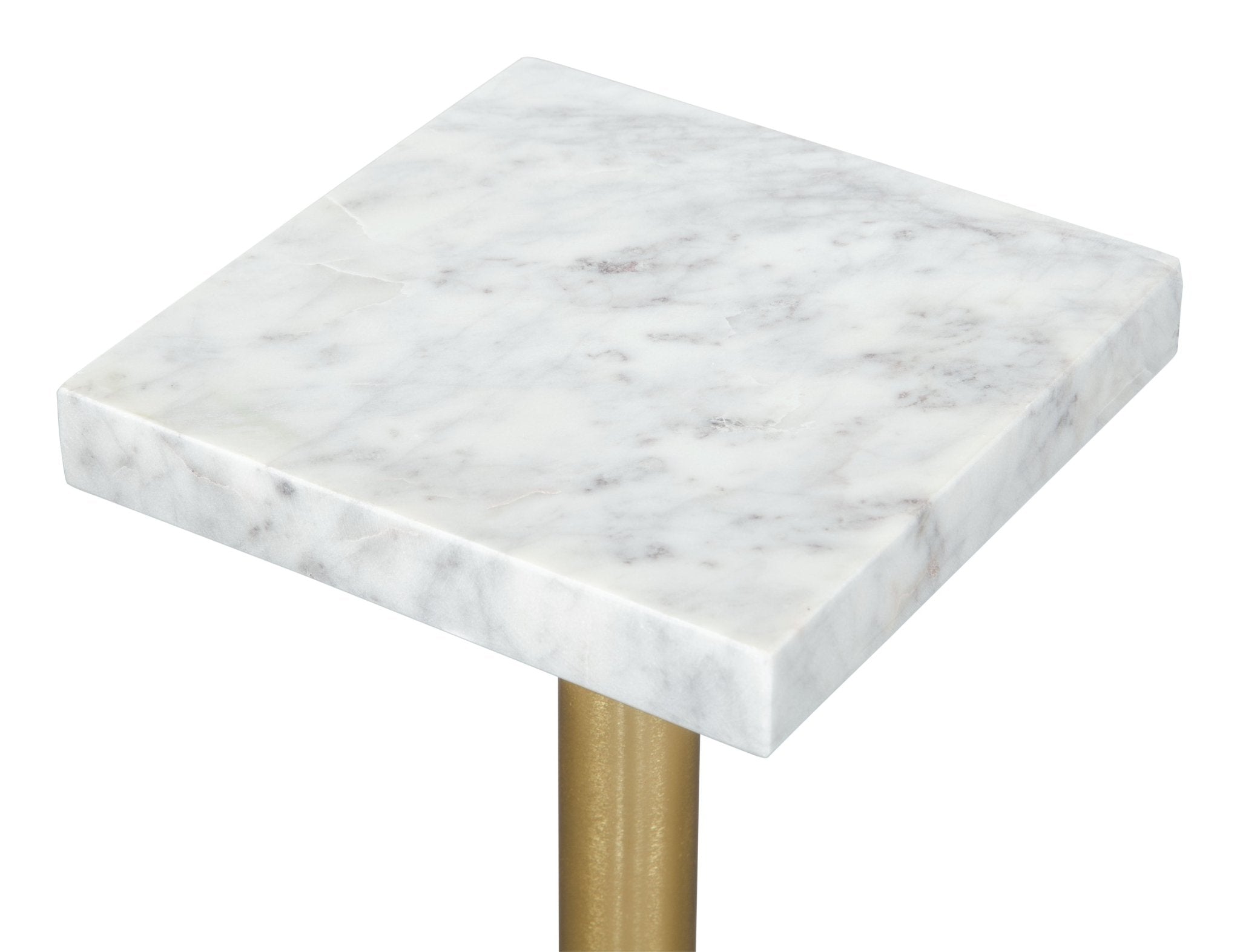 Josef Side Table White & Gold - Cozy Roots Decor