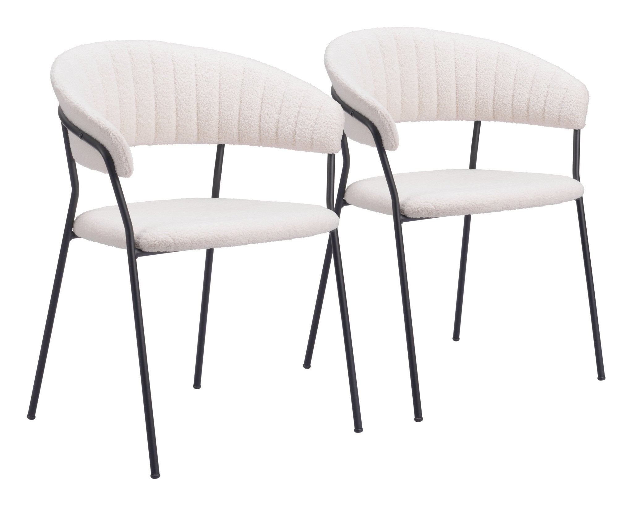 Josephine Dining Chair (Set of 2) Cream - Cozy Roots Decor