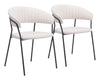 Josephine Dining Chair (Set of 2) Cream - Cozy Roots Decor