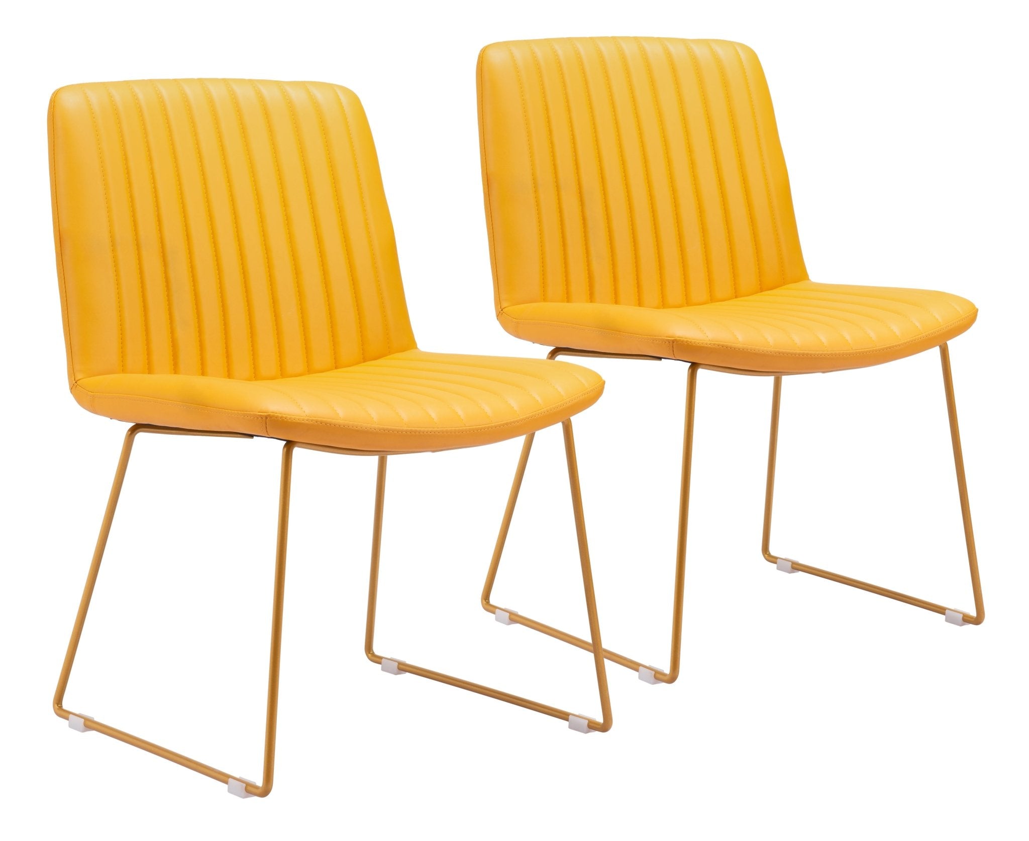Joy Dining Chair (Set of 2) Yellow - Cozy Roots Decor