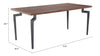 Kani Dining Table Walnut - Cozy Roots Decor