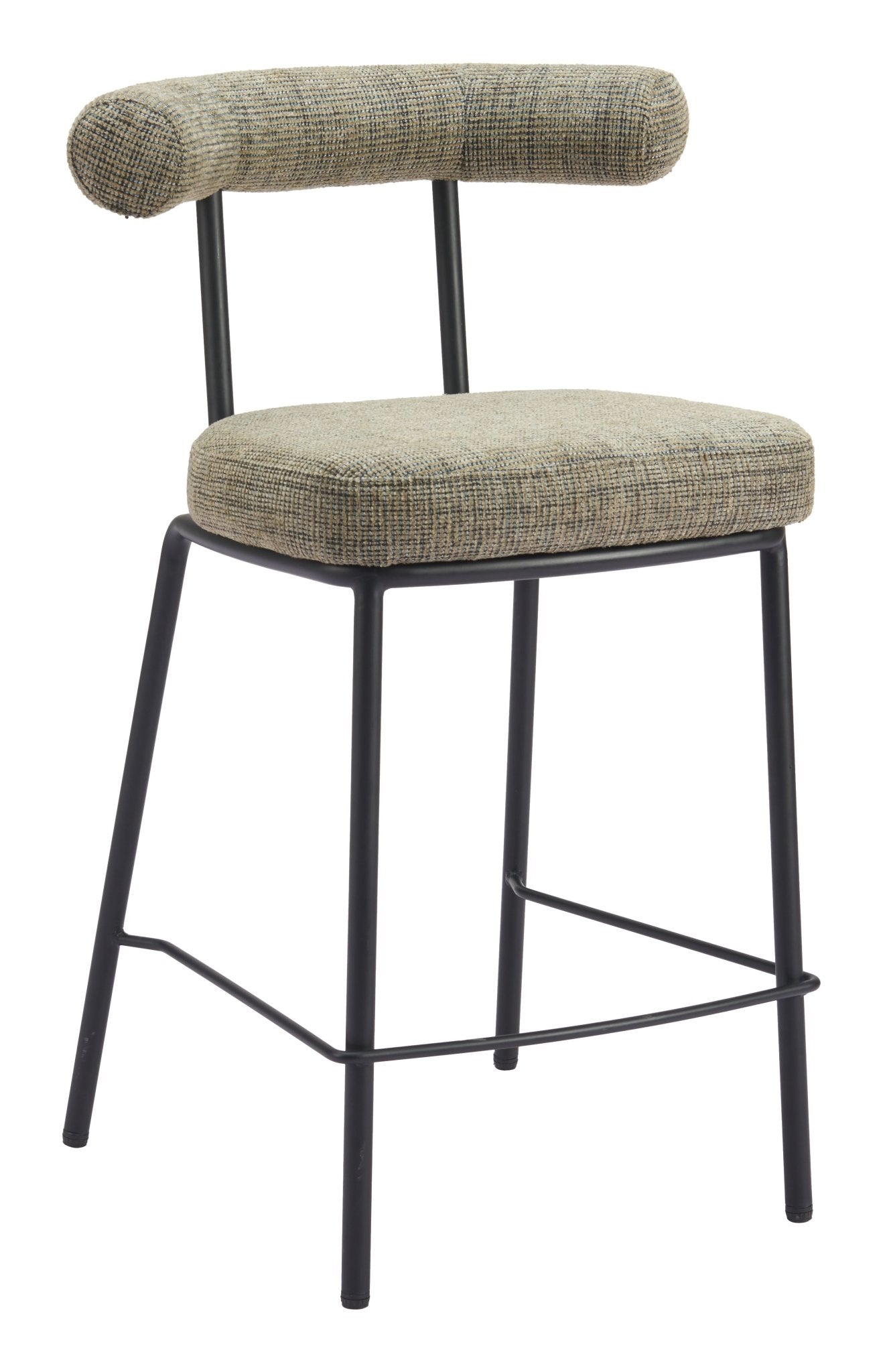 Kede Counter Stool Green Tweed - Cozy Roots Decor