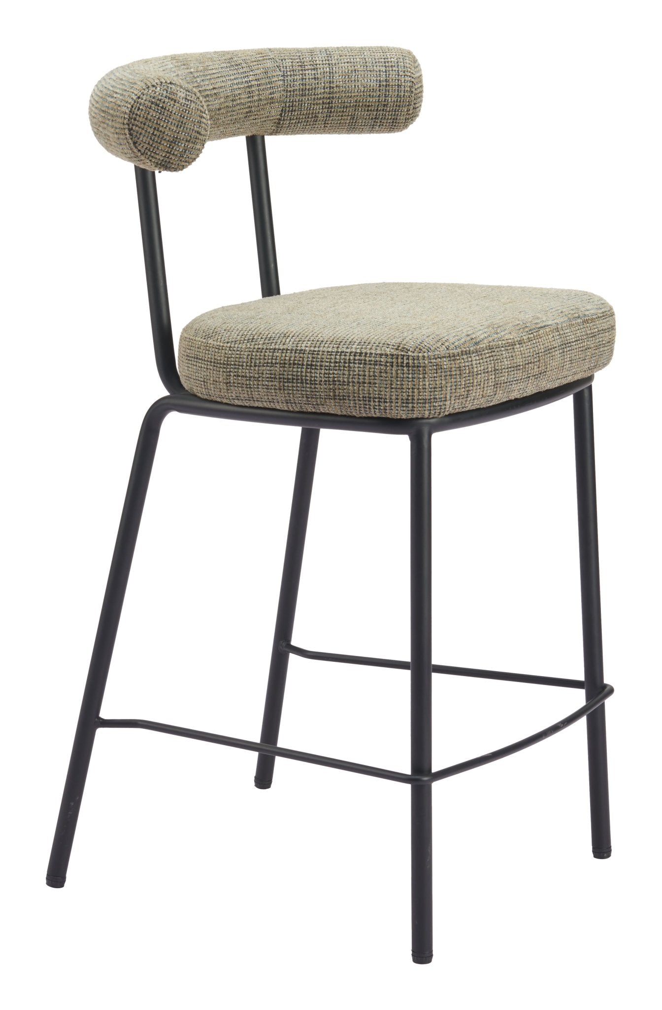 Kede Counter Stool Green Tweed - Cozy Roots Decor