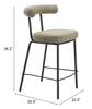 Kede Counter Stool Green Tweed - Cozy Roots Decor
