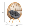 Kelley Accent Chair Gray & Natural - Cozy Roots Decor