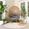 Kelley Accent Chair Gray & Natural - Cozy Roots Decor