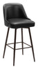 Keppel Swivel Barstool Black & Bronze - Cozy Roots Decor