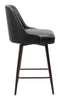 Keppel Swivel Counter Stool Black & Bronze - Cozy Roots Decor
