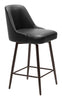 Keppel Swivel Counter Stool Black & Bronze - Cozy Roots Decor