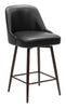 Keppel Swivel Counter Stool Black & Bronze - Cozy Roots Decor