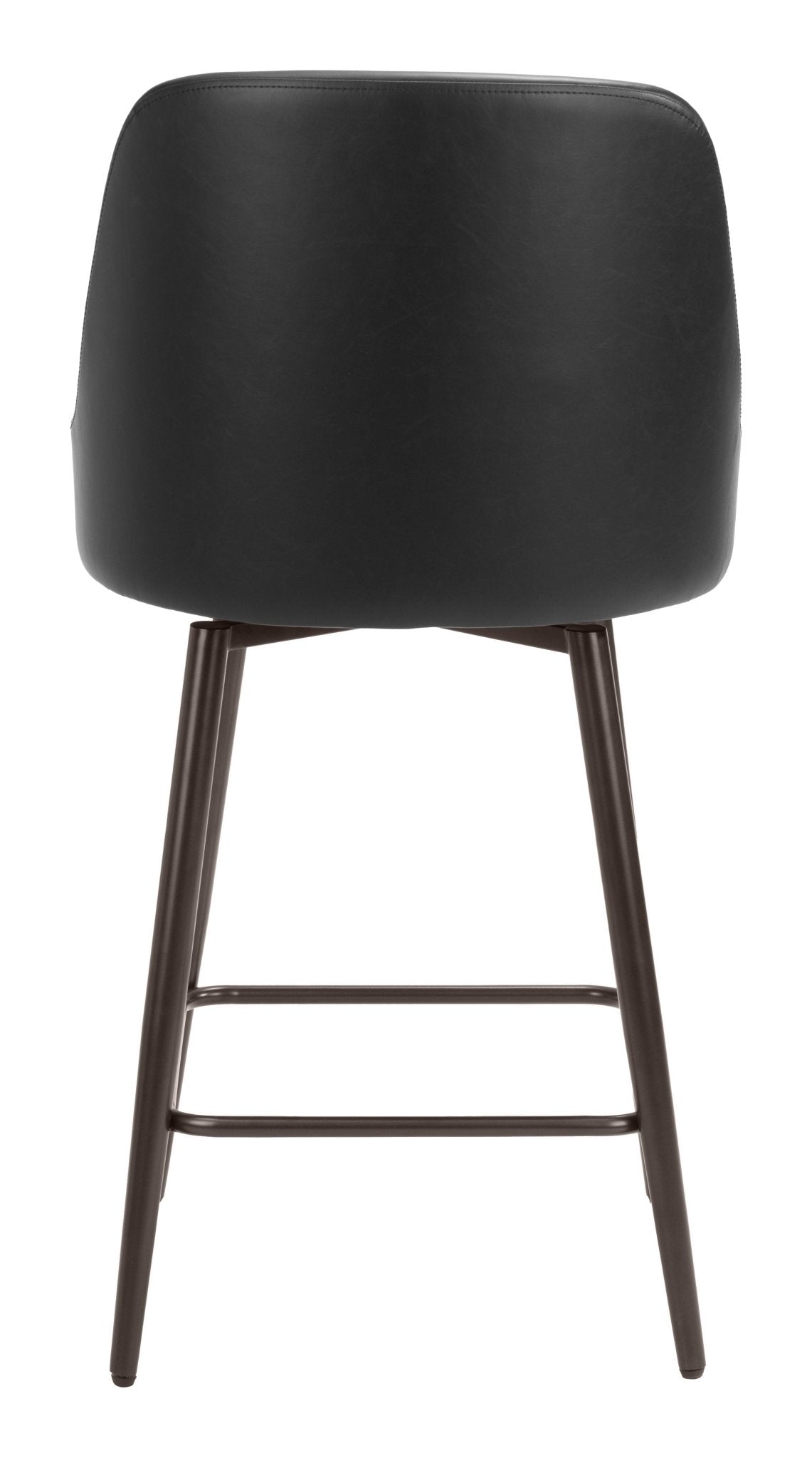 Keppel Swivel Counter Stool Black & Bronze - Cozy Roots Decor
