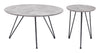 Kerris Coffee Table Set (2 - Piece) Gray & Black - Cozy Roots Decor