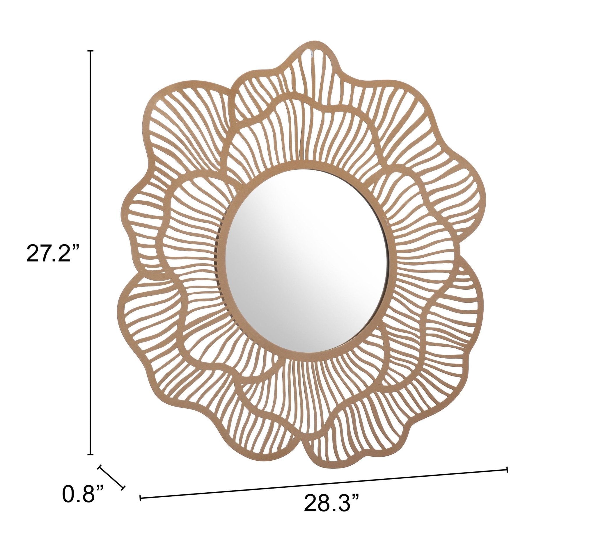 Ketu Mirror Copper - Cozy Roots Decor
