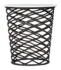 King Side Table White & Antique Bronze - Cozy Roots Decor
