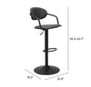 Kirby Barstool Vintage Black & Black - Cozy Roots Decor