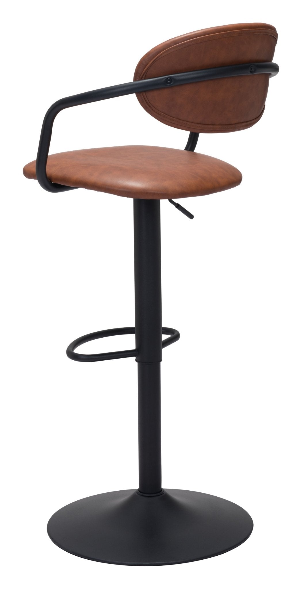 Kirby Barstool Vintage Brown & Black - Cozy Roots Decor