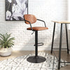 Kirby Barstool Vintage Brown & Black - Cozy Roots Decor