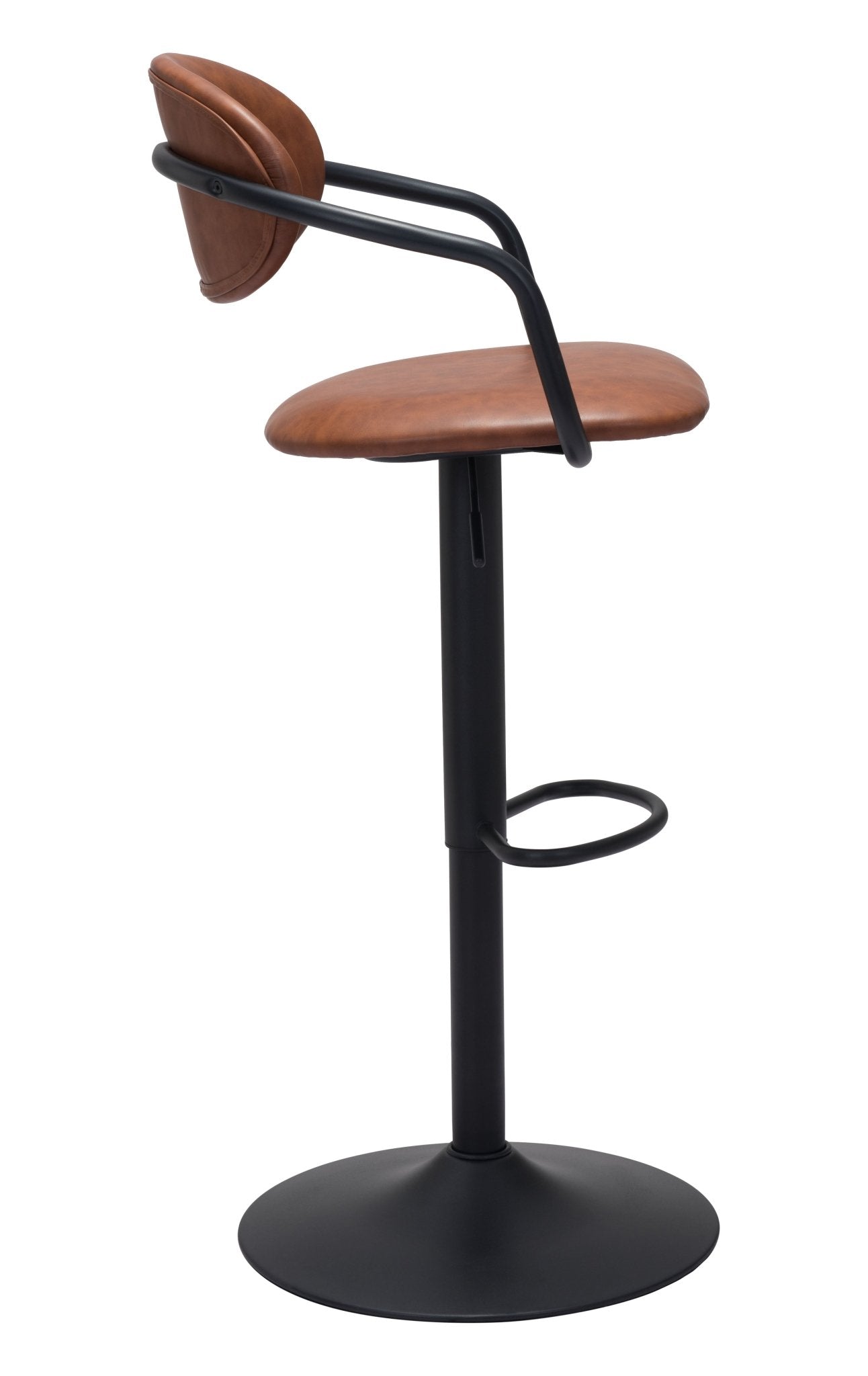 Kirby Barstool Vintage Brown & Black - Cozy Roots Decor