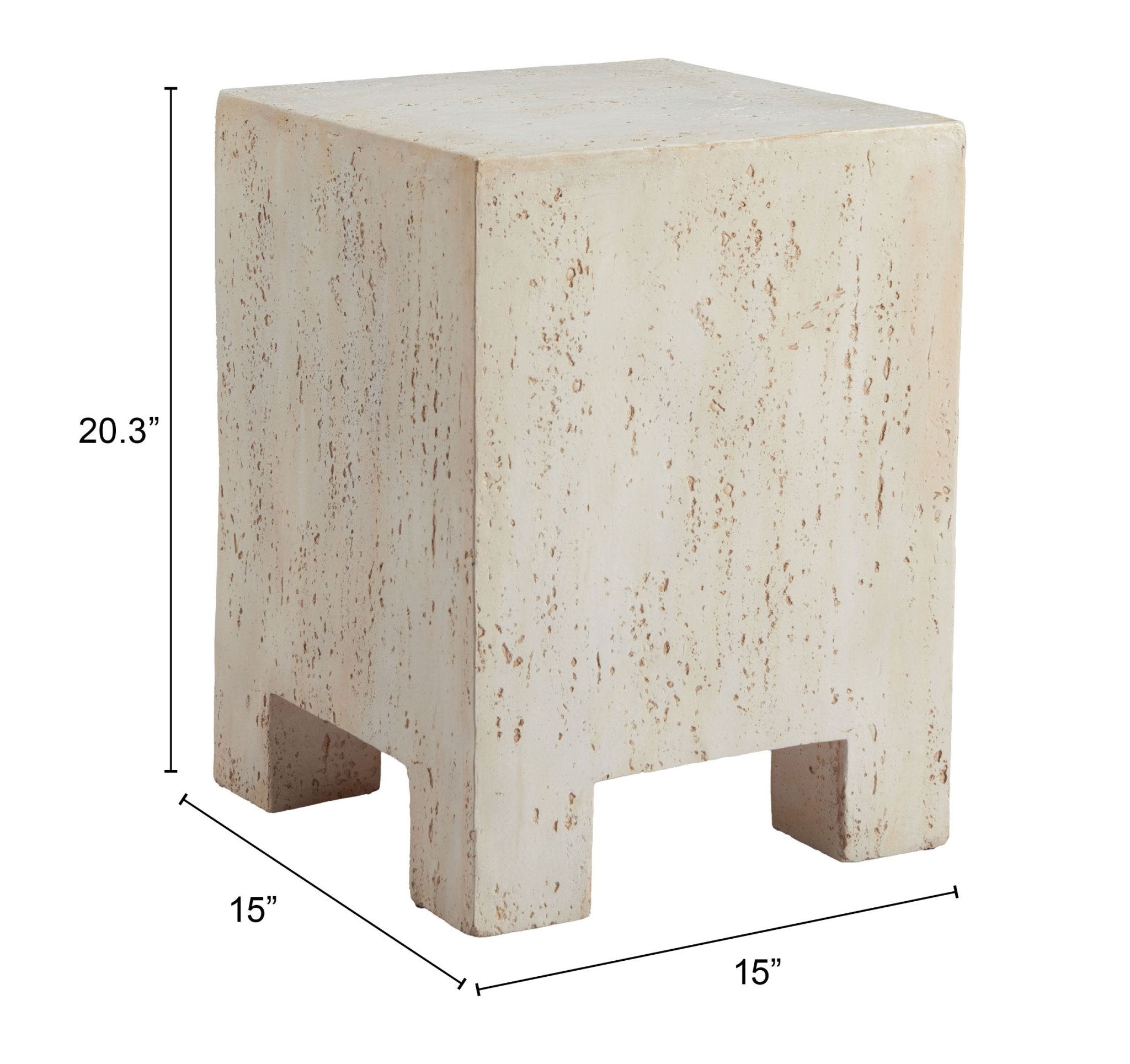 Kitara Side Table Beige - Cozy Roots Decor