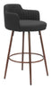 Kono Swivel Barstool (Set of 2) Black & Walnut - Cozy Roots Decor