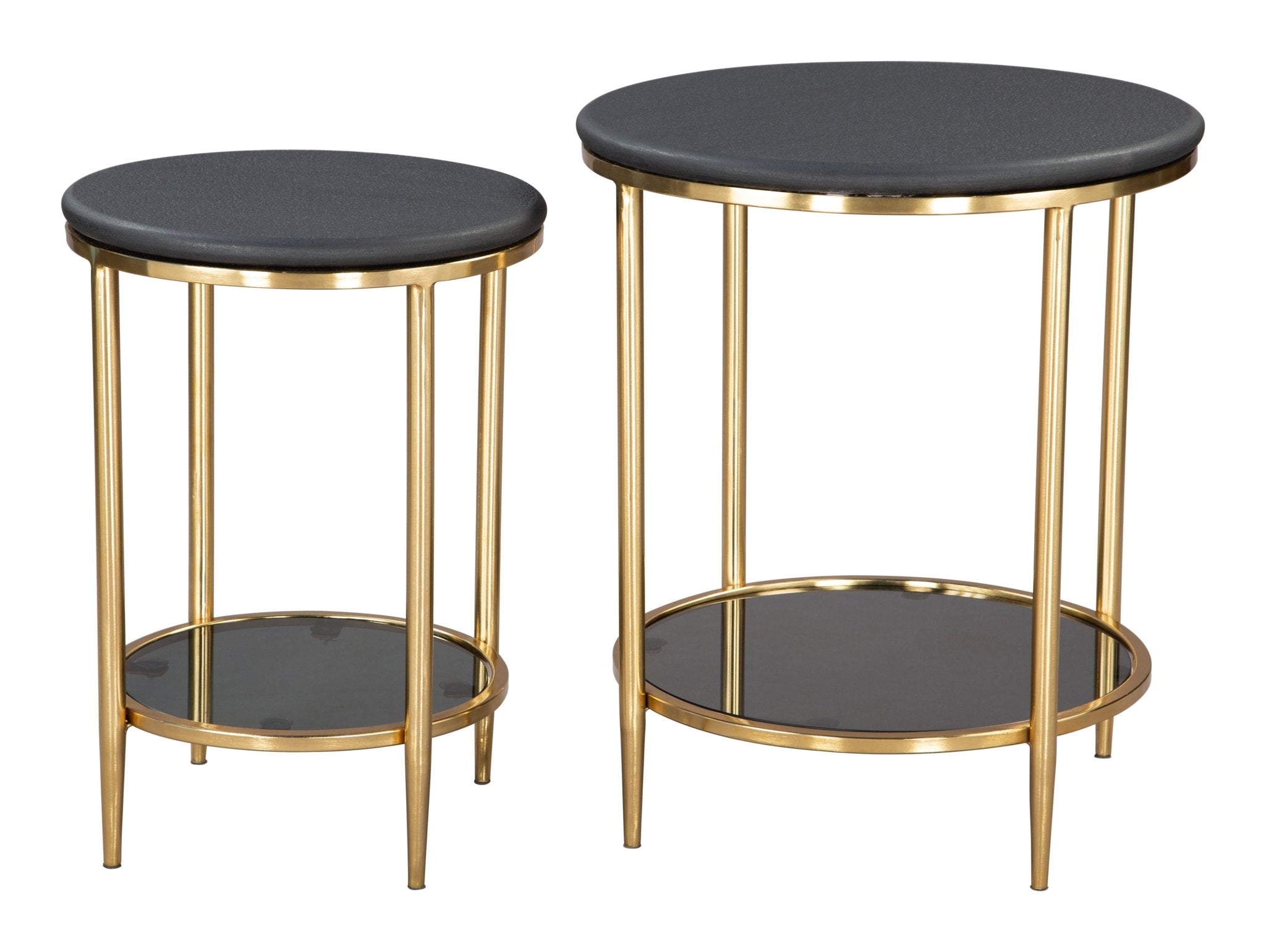 Koper Coffee Table Set (2 - Piece) Black - Cozy Roots Decor