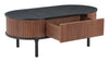 Koriana Coffee Table Black & Walnut - Cozy Roots Decor
