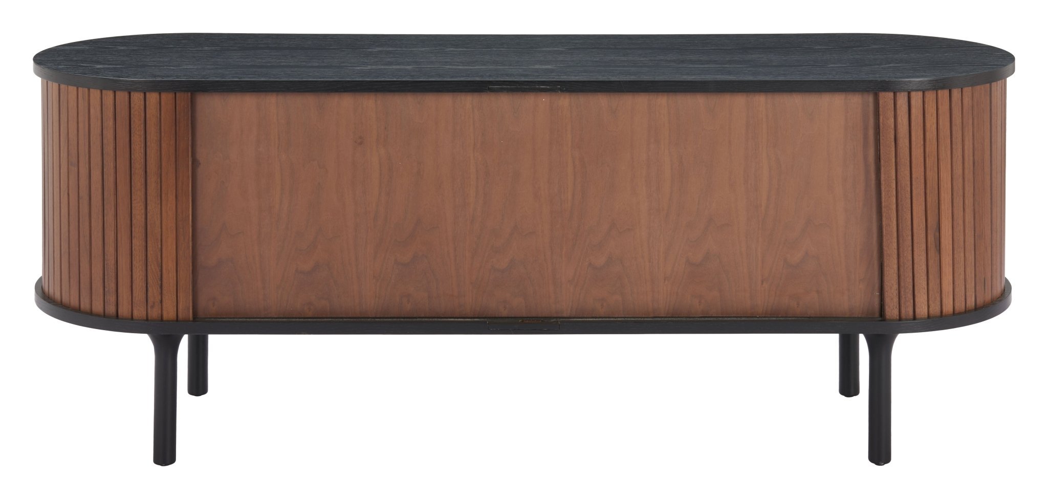 Koriana Entertainment Stand Black & Walnut - Cozy Roots Decor