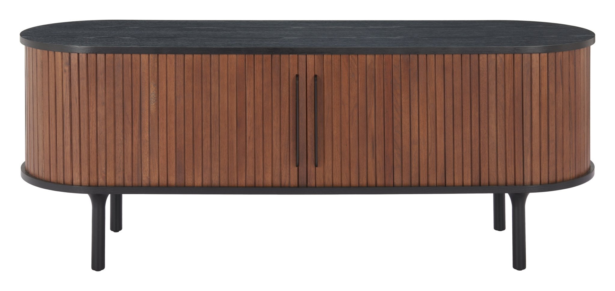 Koriana Entertainment Stand Black & Walnut - Cozy Roots Decor