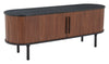 Koriana Entertainment Stand Black & Walnut - Cozy Roots Decor