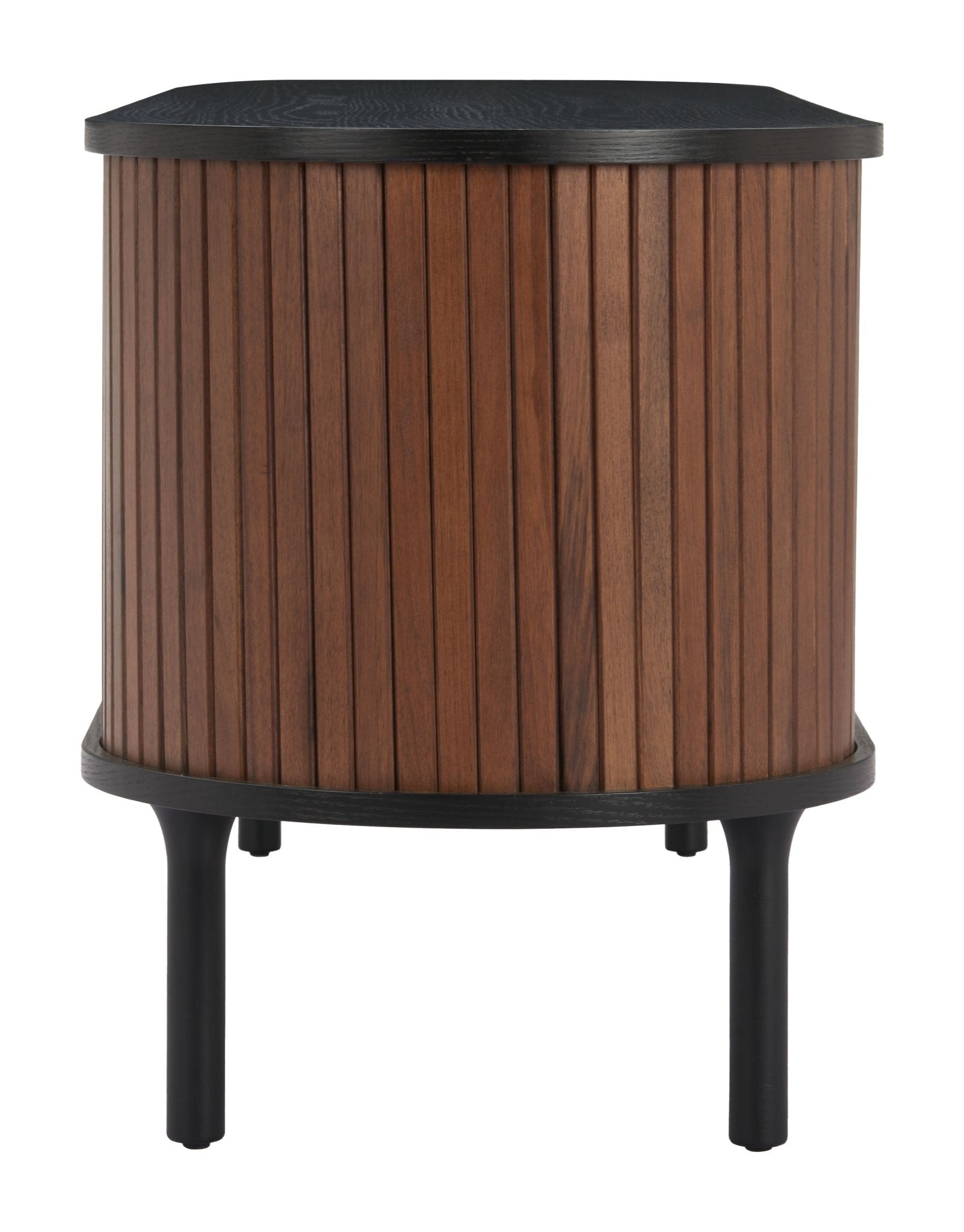 Koriana Entertainment Stand Black & Walnut - Cozy Roots Decor