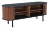 Koriana Entertainment Stand Black & Walnut - Cozy Roots Decor