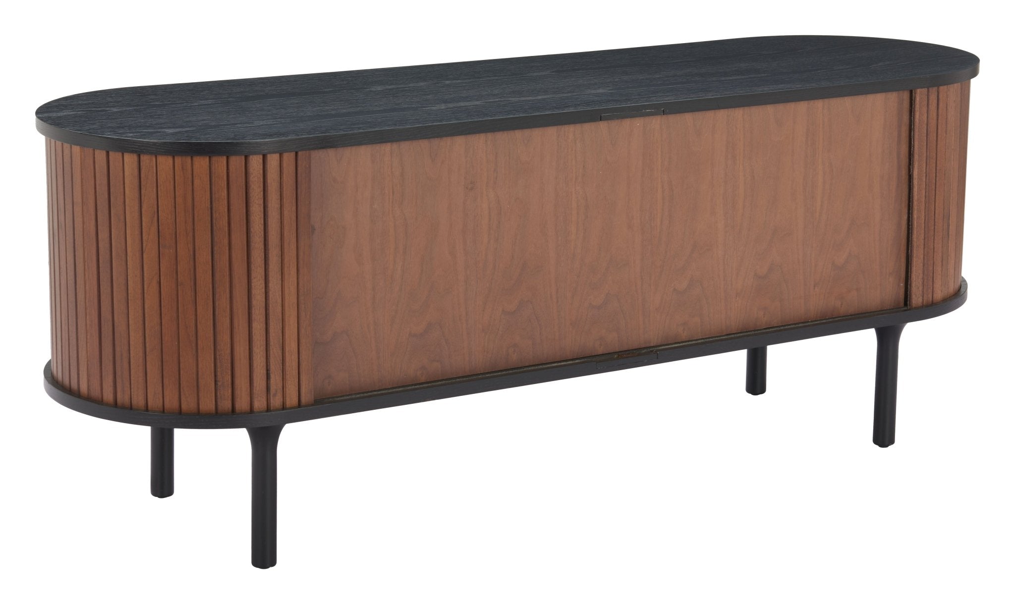 Koriana Entertainment Stand Black & Walnut - Cozy Roots Decor