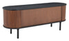 Koriana Entertainment Stand Black & Walnut - Cozy Roots Decor