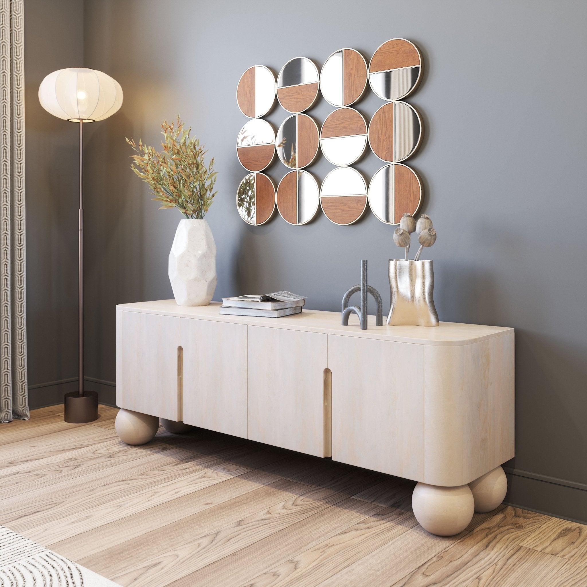 Kuti Entertainment Stand Natural - Cozy Roots Decor