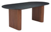Lassig Dining Table Black & Walnut - Cozy Roots Decor