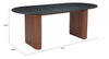 Lassig Dining Table Black & Walnut - Cozy Roots Decor